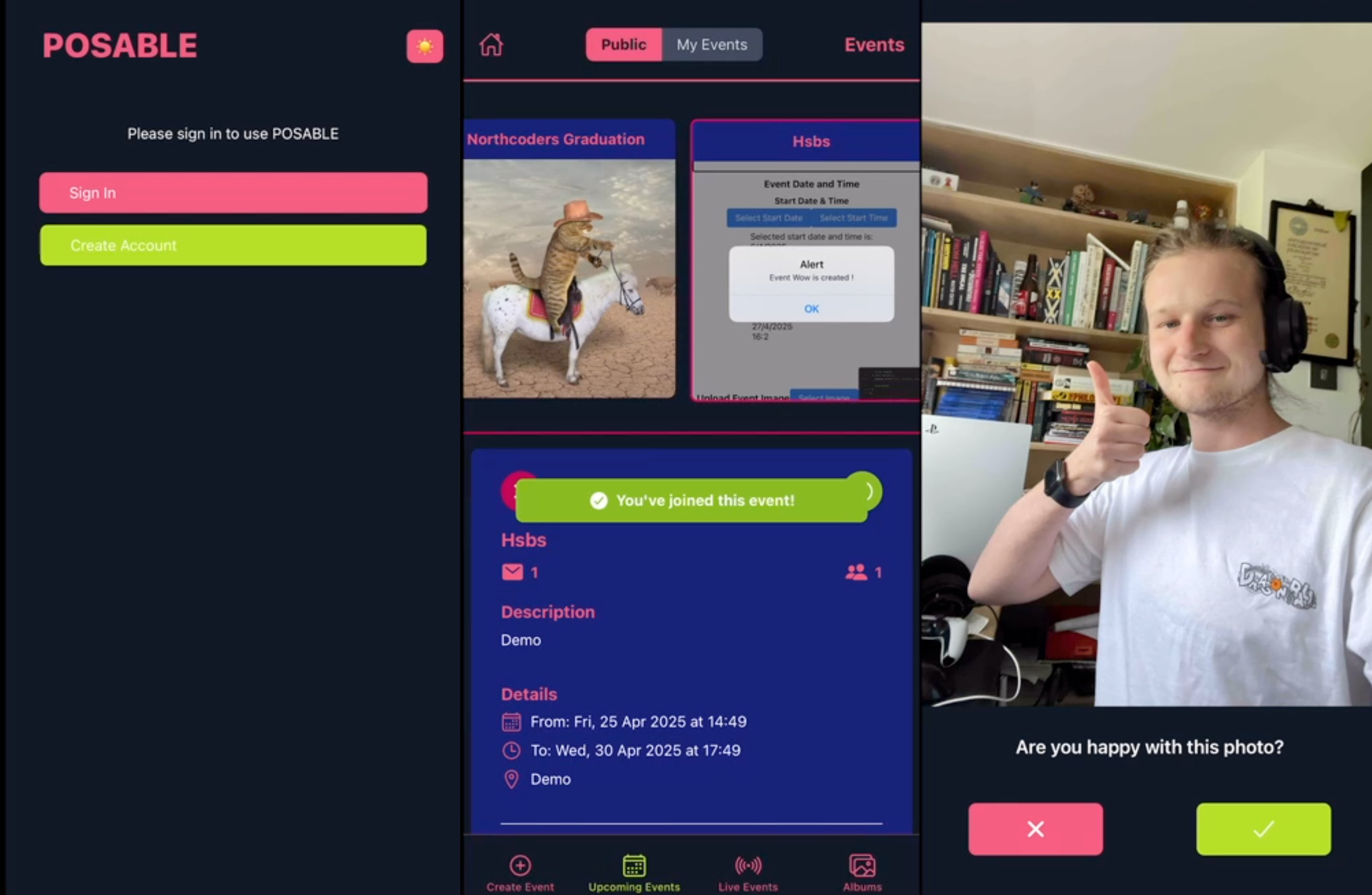 Screenshot of POSABLE project